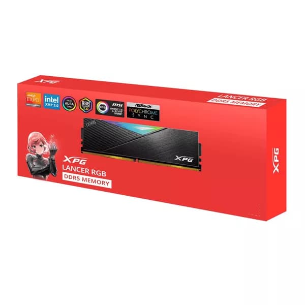 Adata XPG Lancer RGB 32GB (32GBx1) DDR5 6000MHz CL30 Desktop RAM (Black) - 3