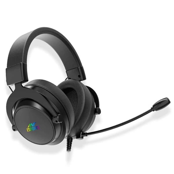 Ant Esports H800 RGB 7.1 Surround Sound Gaming Headset (Black) - 2