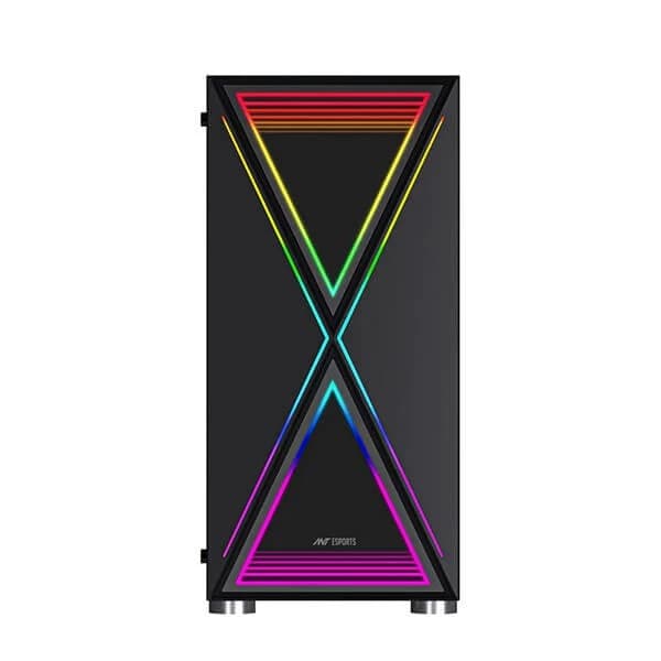 Ant Esports Infinity X (ATX) Mid Tower Cabinet (Black) - 2
