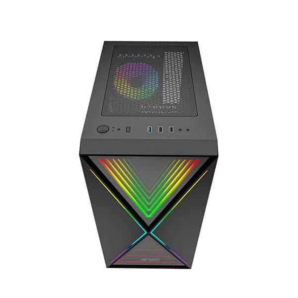 Ant Esports Infinity X (ATX) Mid Tower Cabinet (Black) - 4