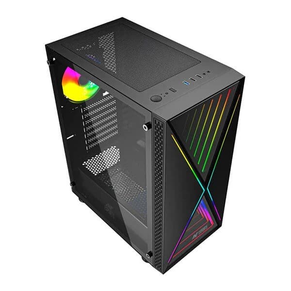 Ant Esports Infinity X (ATX) Mid Tower Cabinet (Black) - 5