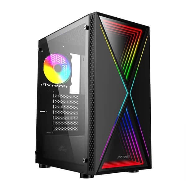 Ant Esports Infinity X (ATX) Mid Tower Cabinet (Black) - 1