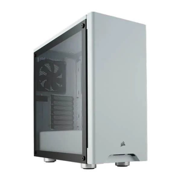Corsair Carbide 275R Mid-Tower ATX Gaming Case, Tempered Glass (White) - 1