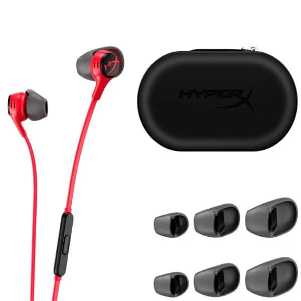 HyperX Cloud Earbuds II Red Gaming Earphone - 4