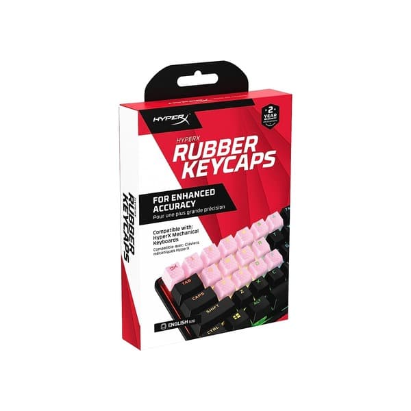 HyperX Rubber Keycaps - Gaming Accessory Kit (Pink) - 1