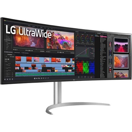 LG UltraWide 49WQ95C-W 49" Dual QHD HDR 144 Hz Curved Monitor - 1