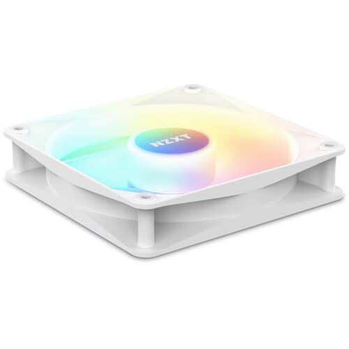 NZXT F120 RGB Core 120mm Cabinet Fan With RGB Controller - White (Triple Pack) - 4