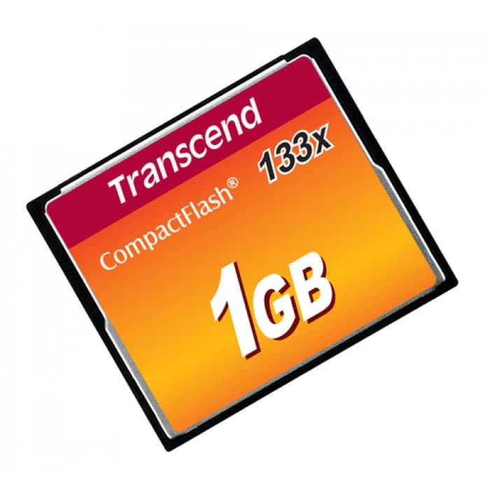 Transcend CompactFlash 133x 1GB Flash Card - 1