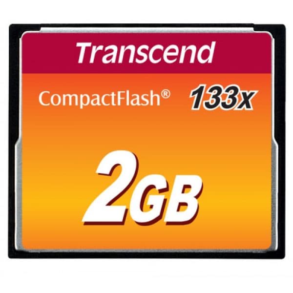 Transcend CompactFlash 133x 2GB Flash Card - 1