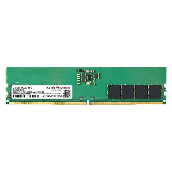 Transcend RAM 16GB DDR5 4800MHz CL40 (1Rx8) Desktop Memory - JM4800ALE-16G - 1
