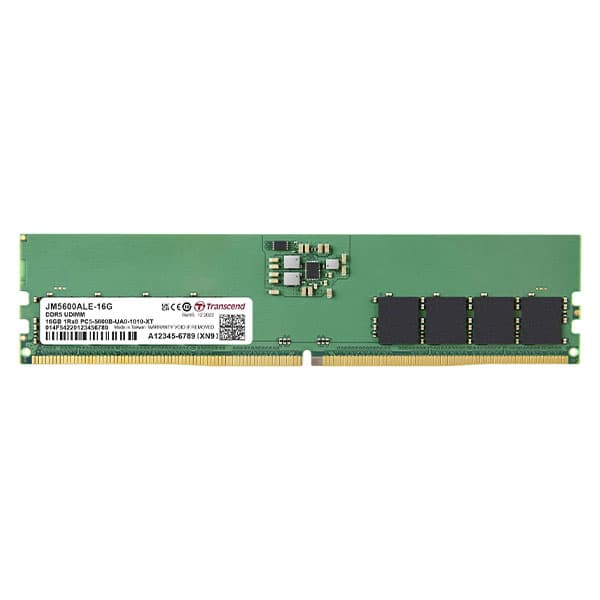 Transcend RAM 16GB DDR5 5600MHz CL46 (1Rx8) Desktop Memory - JM5600ALE-16G - 1
