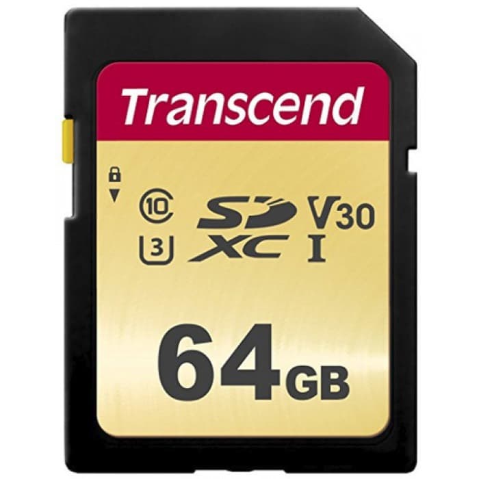 Transcend SDXC 500S 64GB SD Card - 1