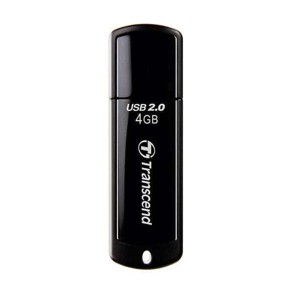 Transcend Jetflash 350 4GB USB Flash Drive (Black) - 1