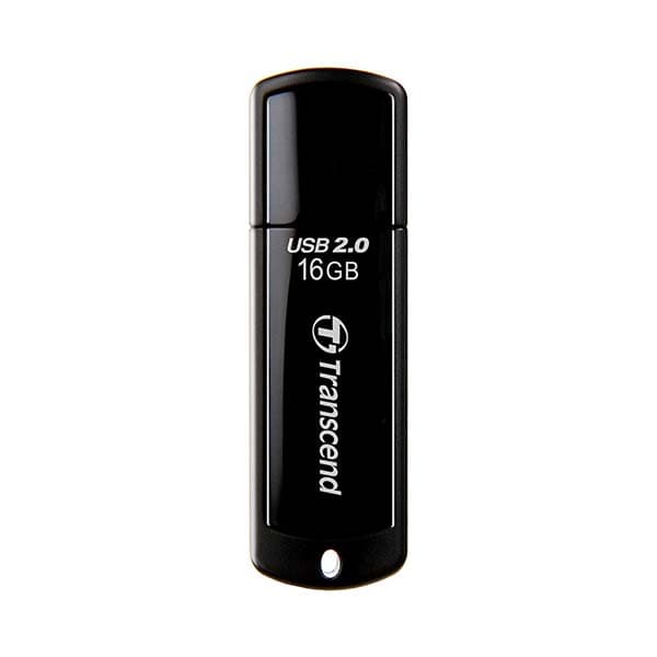 Transcend Jetflash 350 16GB USB Flash Drive (Black) - 1
