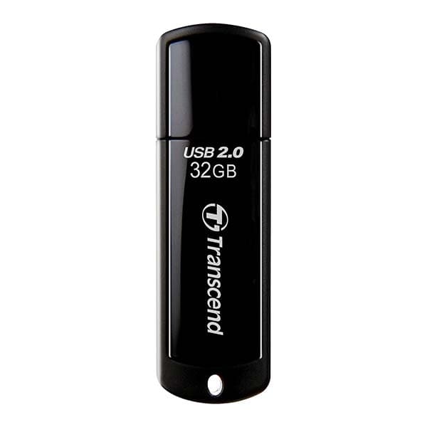 Transcend Jetflash 350 32GB USB Flash Drive (Black) - 1