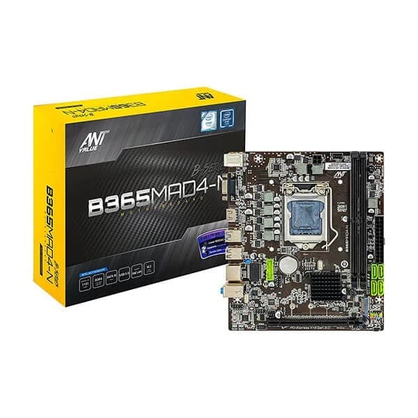 Ant Value B365MAD4-N mATX Gaming Motherboard LGA1151 DDR4 - 1