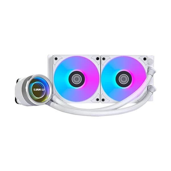 Lian Li Galahad II Trinity ARGB All In One 240mm CPU Liquid Cooler (White) - 1