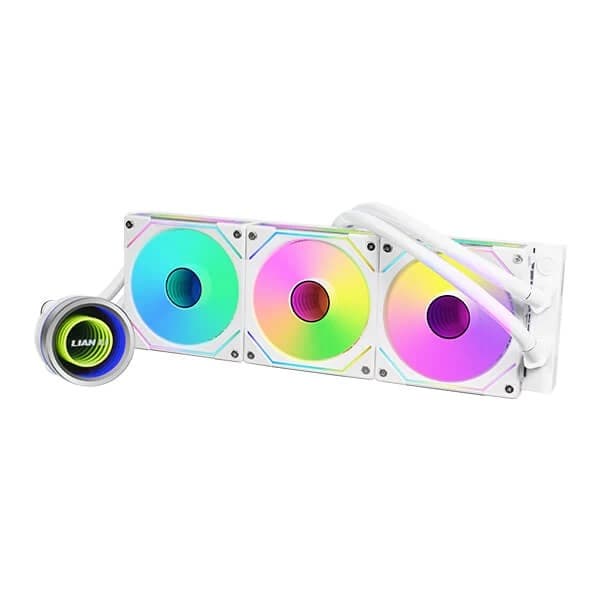 Lian Li Galahad II Trinity SL-INF ARGB All In One 360mm CPU Liquid Cooler With Controller (White) - 1