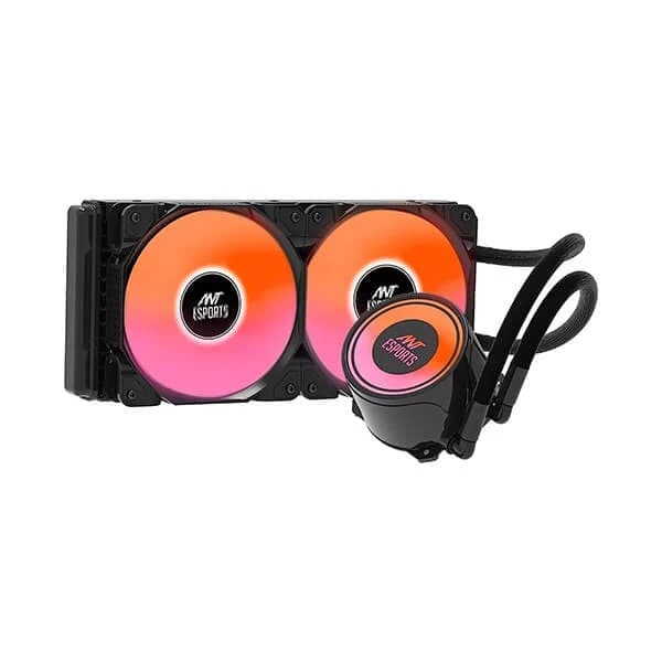 Ant Esports ICE-240 ARGB All In One 240mm CPU Liquid Cooler (Black) - 1