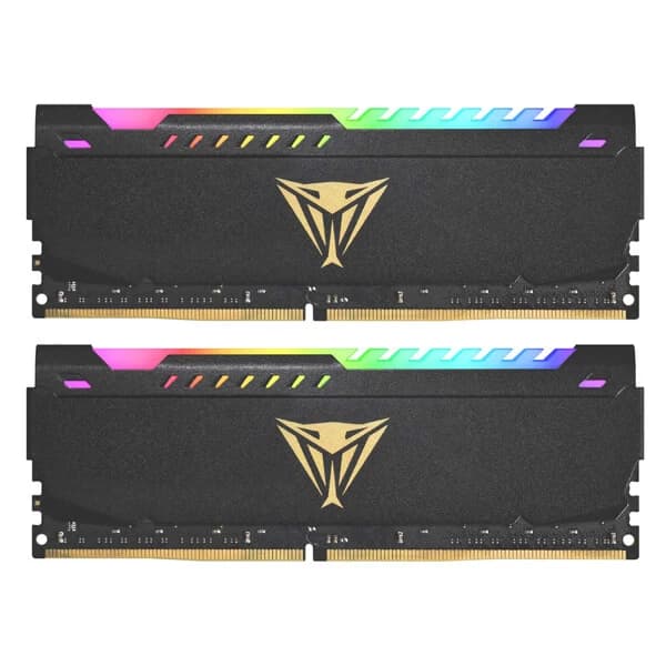 Patriot Viper Steel RGB 16GB (2 x 8GB) DDR4 3200MHz CL18 UDIMM Desktop Ram - 1