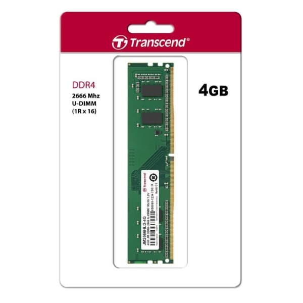 Transcend 4GB DDR4 2666 Mhz Desktop Memory JM2666HLH-4G - 2