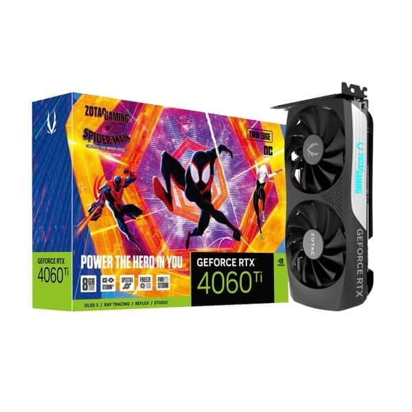 Zotac Gaming GeForce RTX 4060 Ti 8GB Twin Edge OC SpiderMan Across the Spider Verse Edition - 1