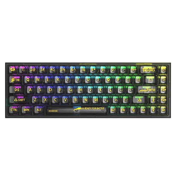 Redragon K631 Pro 65% Transparent Wireless Mechanical Keyboard Black - 1