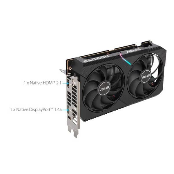 Asus Dual RX 6400 4GB Gaming Graphics Card - 3