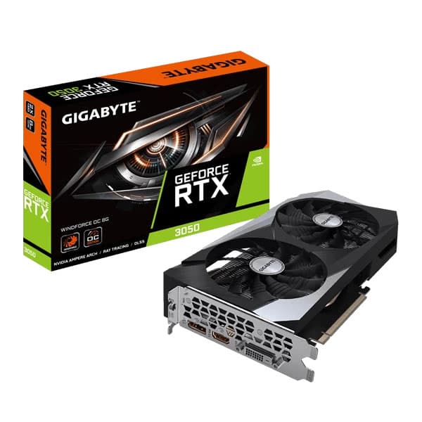Gigabyte RTX 3050 Windforce OC 8GB Gaming Graphics Card - 1
