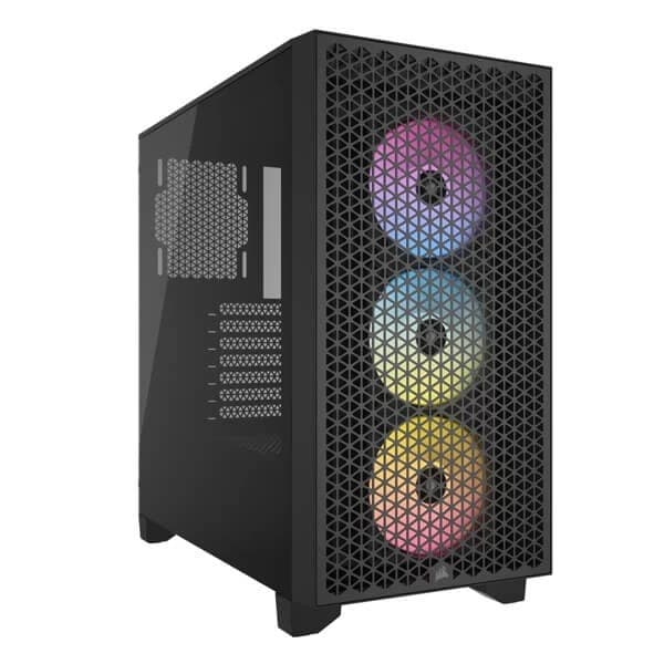 Corsair 3000D RGB Airflow Mid-Tower (ATX) Cabinet (Black) - 1