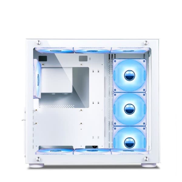 Ant Esports Crystal White RGB Gaming Cabinet - 2