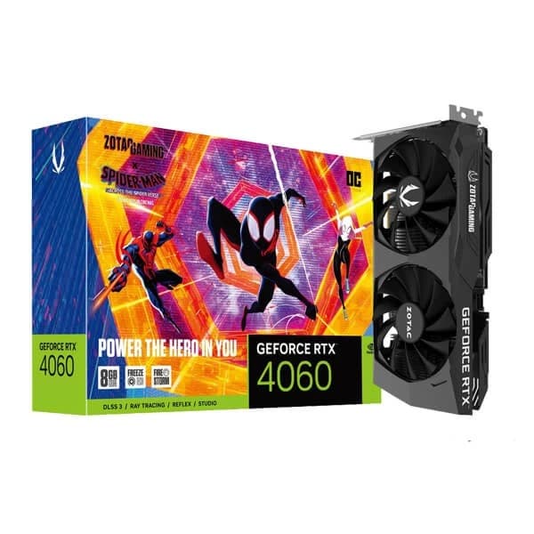 Zotac RTX 4060 OC 8gb Gddr6 Spiderman Edition Graphic Card ZT-D40600P-10SMP - 1