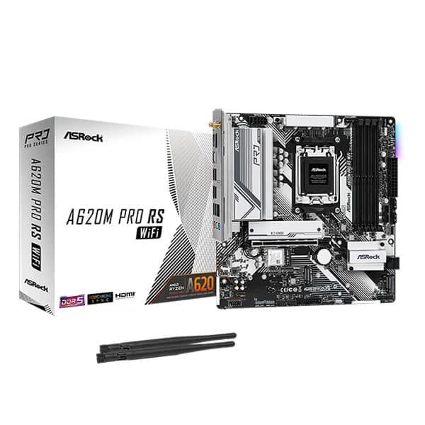 ASRock A620M Pro RS WiFi Motherboard - 1
