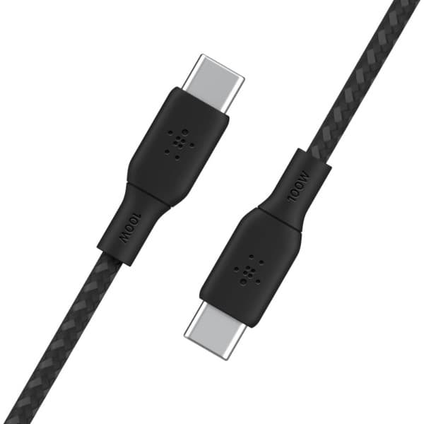 Belkin BoostCharge USB-C Braided 3M 100W PD -Black - 4