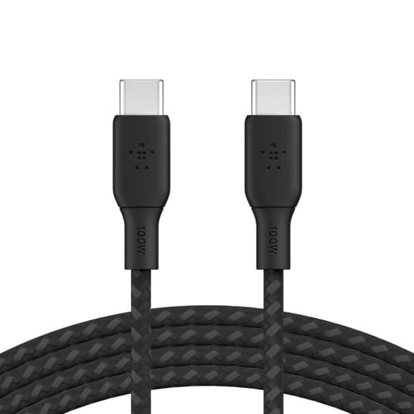 Belkin BoostCharge USB-C Braided 3M 100W PD -Black - 2