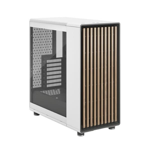 Fractal Design North Chalk White TG Clear Mid-Tower Case - 1