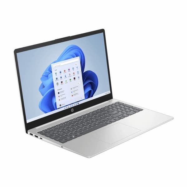 HP Laptop 15, AMD Ryzen 3 7320U, 15.6-inch (39.6 cm), FHD, 8GB LPDDR5, 512GB SSD, AMD Radeon Graphics, FHD Camera w/Privacy Shutter, Thin & Light (Win 11, MSO 2021, Silver, 1.59 kg), fc0025AU - 2