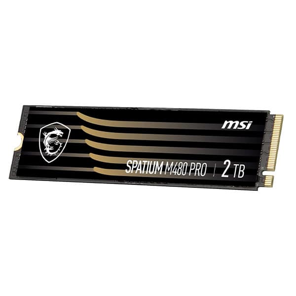 MSI Spatium M480 PRO 2TB PCIe 4.0 NVMe M.2 SSD - 5
