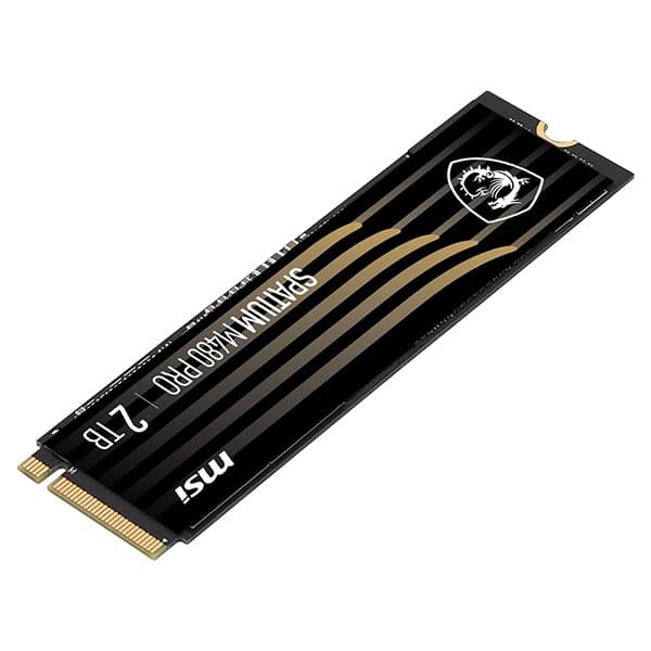 MSI Spatium M480 PRO 2TB PCIe 4.0 NVMe M.2 SSD - 4