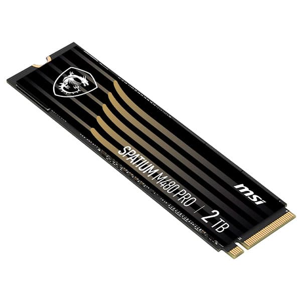 MSI Spatium M480 PRO 2TB PCIe 4.0 NVMe M.2 SSD - 3
