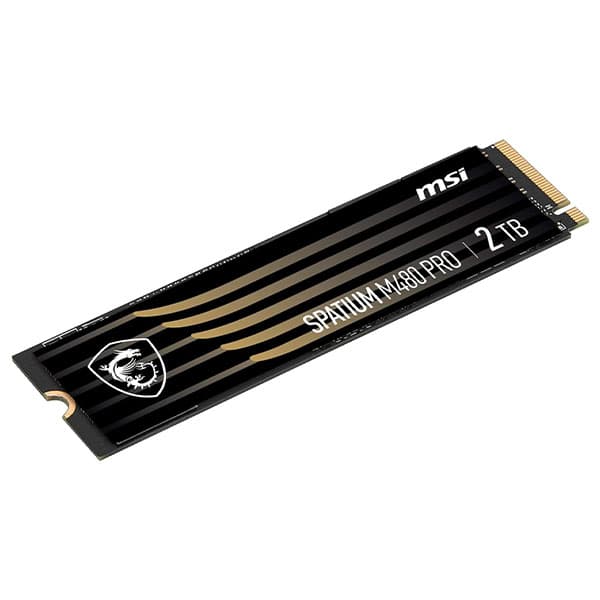 MSI Spatium M480 PRO 2TB PCIe 4.0 NVMe M.2 SSD - 2