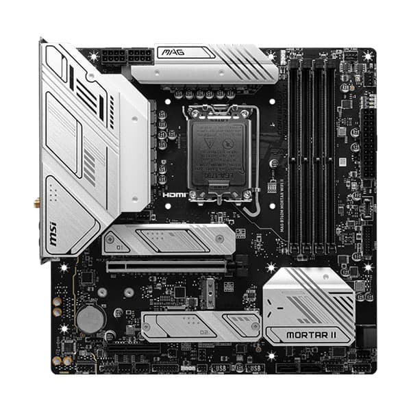 MSI MAG B760M Mortar Wifi II Intel Motherboard Supports Intel 12th , 13th & 14th Gen Processors - 2