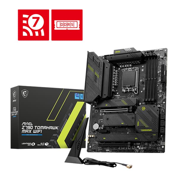 MSI MAG Z790 Tomahawk Max Wifi Intel Motherboard Supports Intel 12th , 13th & 14th Gen Processors - 1