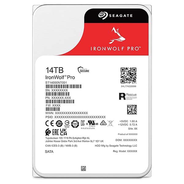 Seagate IronWolf Pro 14TB 3.5 inch SATA NAS Hard Drive - 2