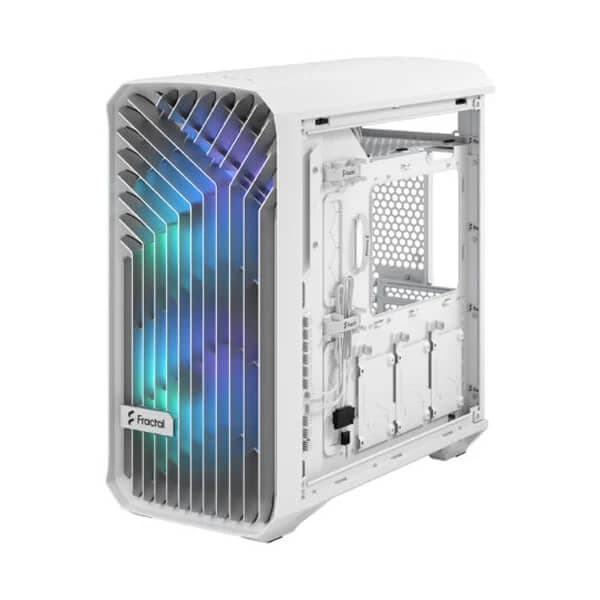 Fractal Design Torrent Compact TG Clear Tint RGB (E-ATX) Mid Tower Cabinet (White) - 2