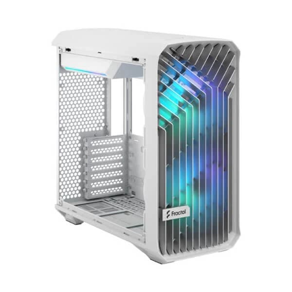 Fractal Design Torrent Compact TG Clear Tint RGB (E-ATX) Mid Tower Cabinet (White) - 3