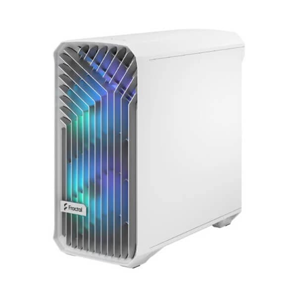 Fractal Design Torrent Compact TG Clear Tint RGB (E-ATX) Mid Tower Cabinet (White) - 9