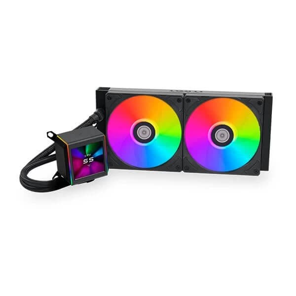 Lian Li Galahad II LCD ARGB 280mm CPU Liquid Cooler (Black) - 1