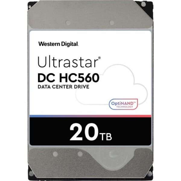 Western Digital Ultrastar DC HC560 20TB 3.5 inch Data Center SATA Hard Drive - 1