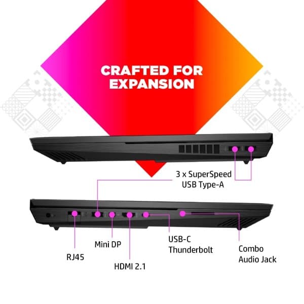 HP Omen 12th Gen Intel Core i9-12900HX 17.3 inch(43.9cm) QHD Gaming Laptop(32GB RAM/2TB SSD/RTX 3080Ti 16GB Graphics/165Hz/3ms Response Time/Win 11/MSO 2021/Backlit KB/B&O/Alexa/Xbox Pass)17-ck1023TX - 4